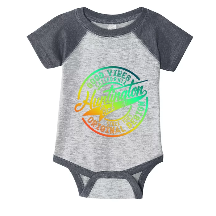 Huntington Beach Good Vibes Original Design Infant Baby Jersey Bodysuit