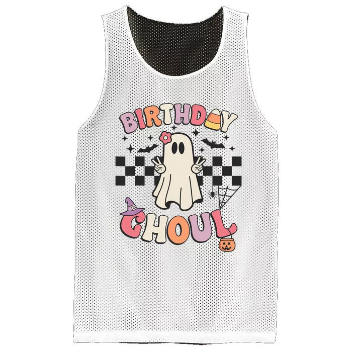 Halloween Birthday Ghoul Bday Party Anniversary Mesh Reversible Basketball Jersey Tank