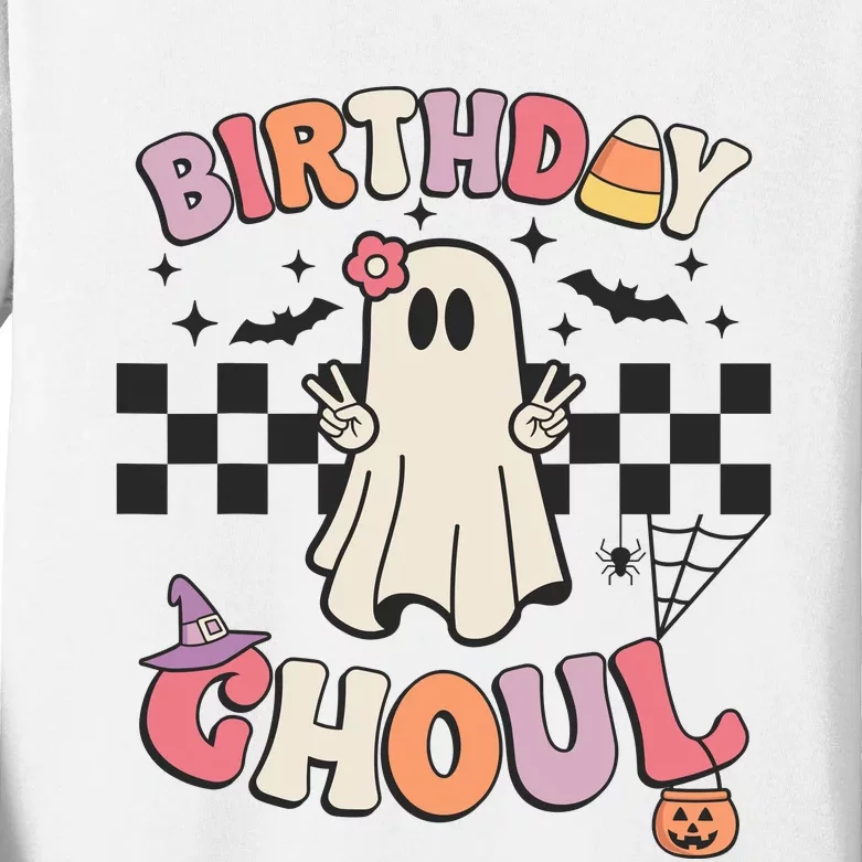 Halloween Birthday Ghoul Bday Party Anniversary Kids Long Sleeve Shirt