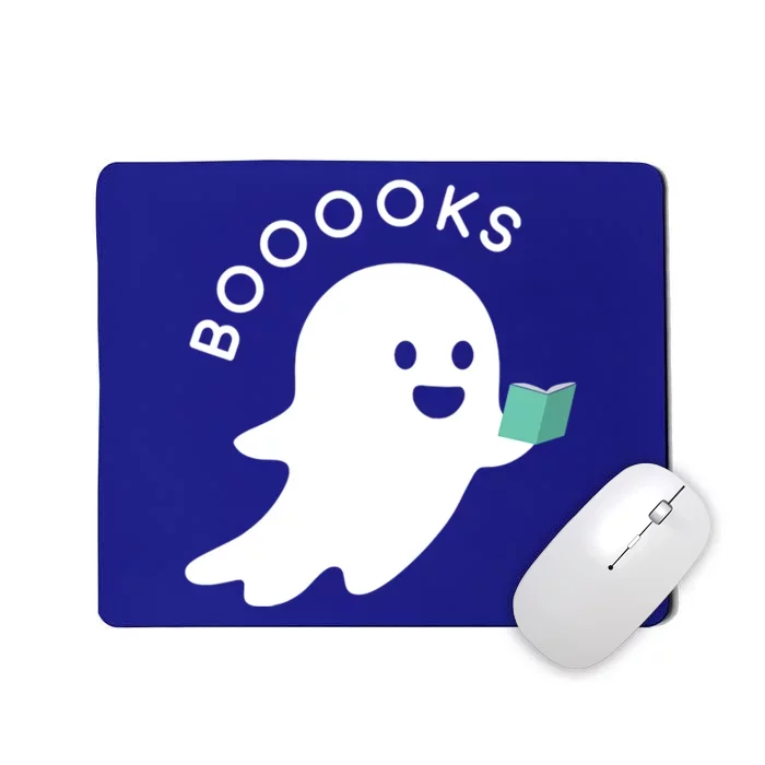 Halloween Booooks Ghost Reading Boo Read Books Library Great Gift Mousepad