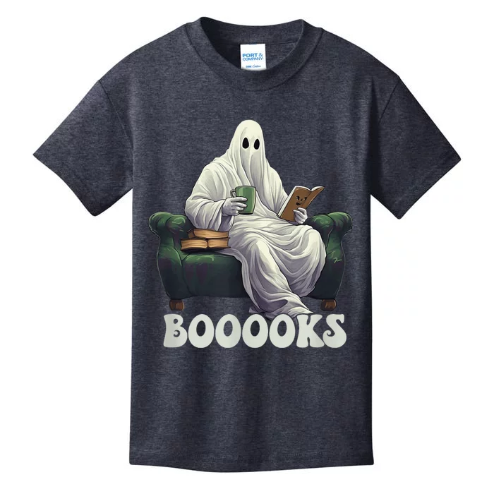 Halloween Boooks Ghost Reading Book Sofa Book Worm  Wo Kids T-Shirt