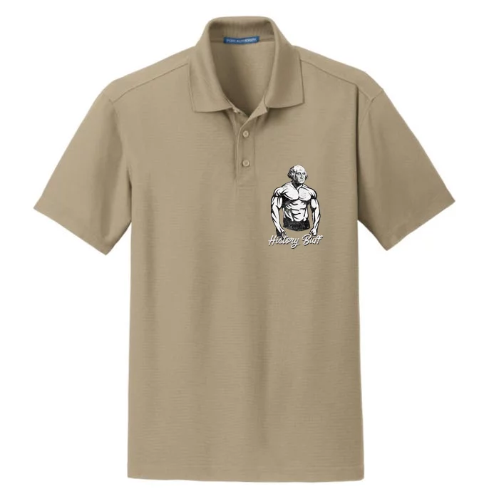 History Buff George Washington Dry Zone Grid Performance Polo