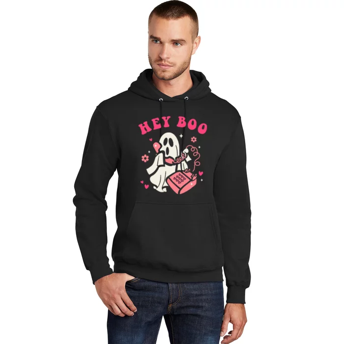 Hey Boo Ghost Halloween Hoodie