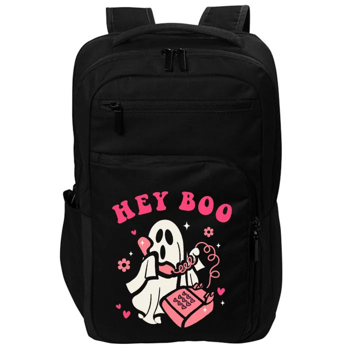 Hey Boo Ghost Halloween Impact Tech Backpack