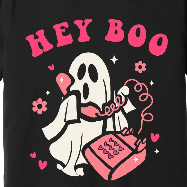 Hey Boo Ghost Halloween Premium T-Shirt