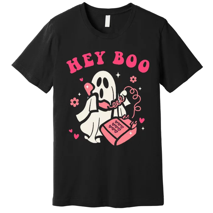 Hey Boo Ghost Halloween Premium T-Shirt