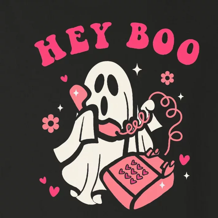 Hey Boo Ghost Halloween Toddler Long Sleeve Shirt