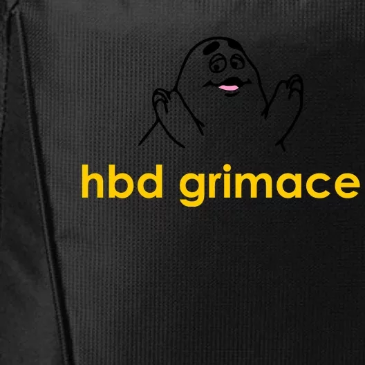 Happy Birthday Grimace HBD Funny Fast Food Meme City Backpack