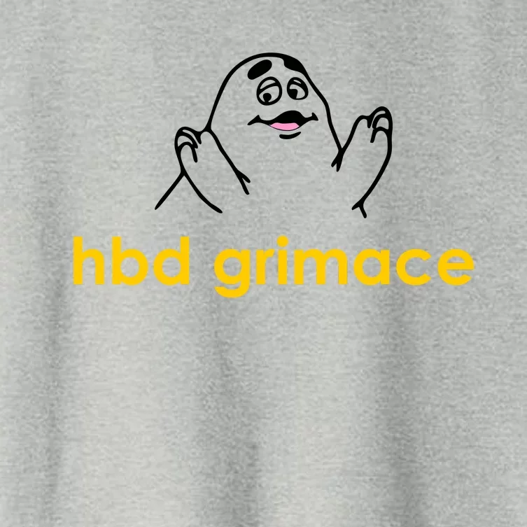 Happy Birthday Grimace HBD Funny Fast Food Meme Women's Crop Top Tee