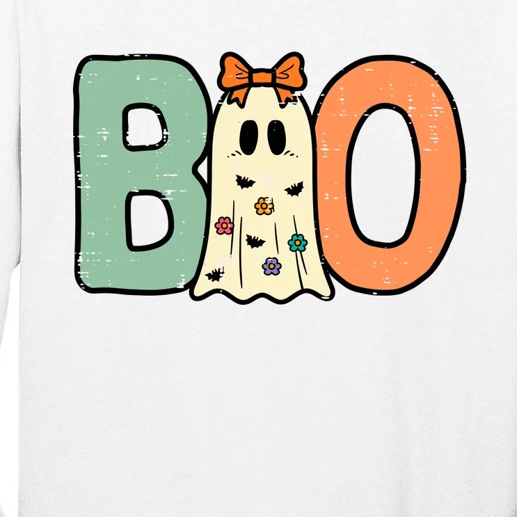 Halloween Boo Ghost Cute Costume Tall Long Sleeve T-Shirt