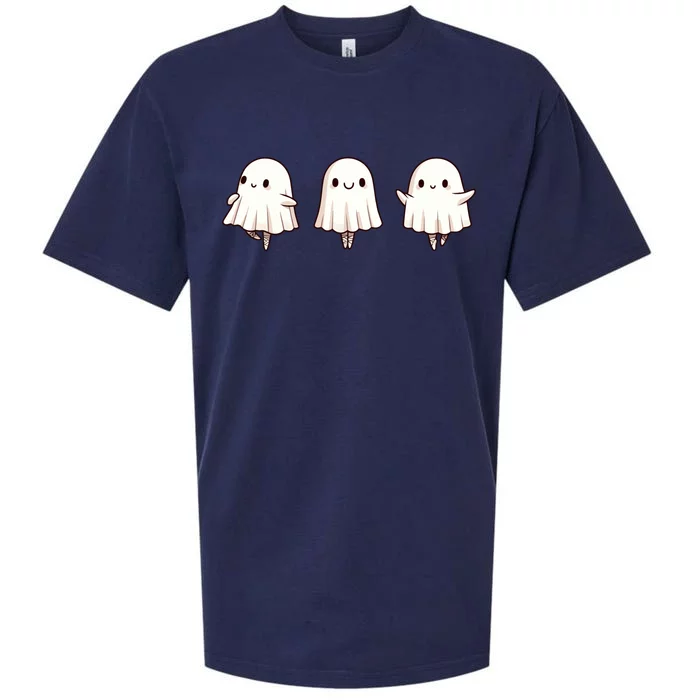 Halloween Ballet Ghost Ballet Dancer Spooky Dance Teacher Gift Sueded Cloud Jersey T-Shirt