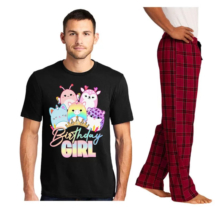 Happy Birthday Girl Squish Squad Mallow Cute Gift Pajama Set