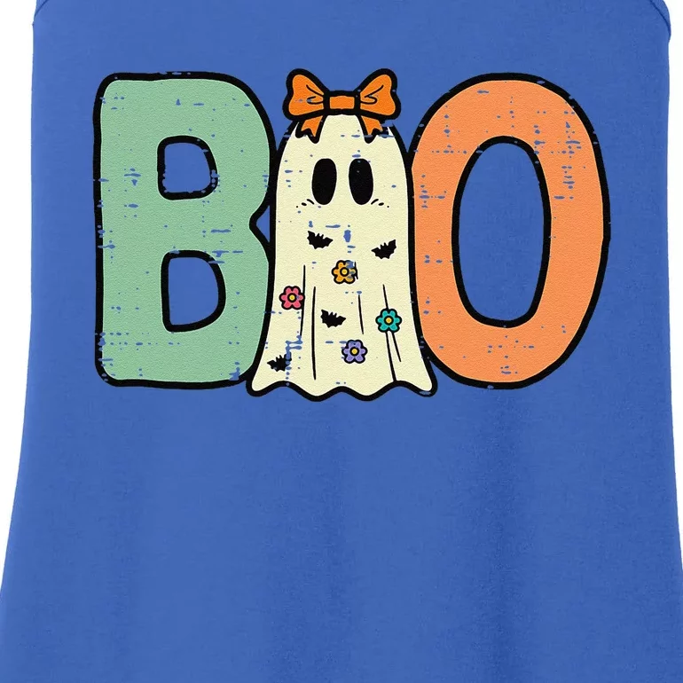 Halloween Boo Ghost Cute Ladies Essential Tank