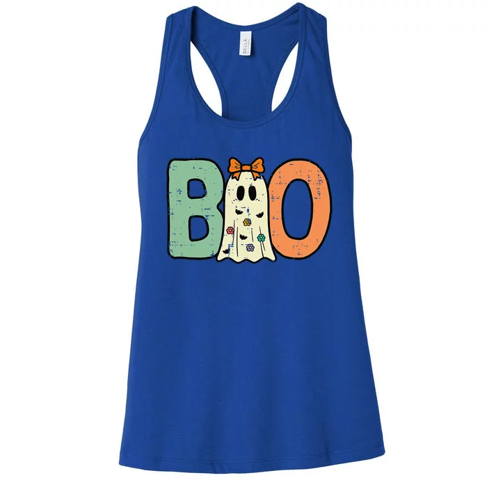 Halloween Boo Ghost Cute Women's Racerback Tank