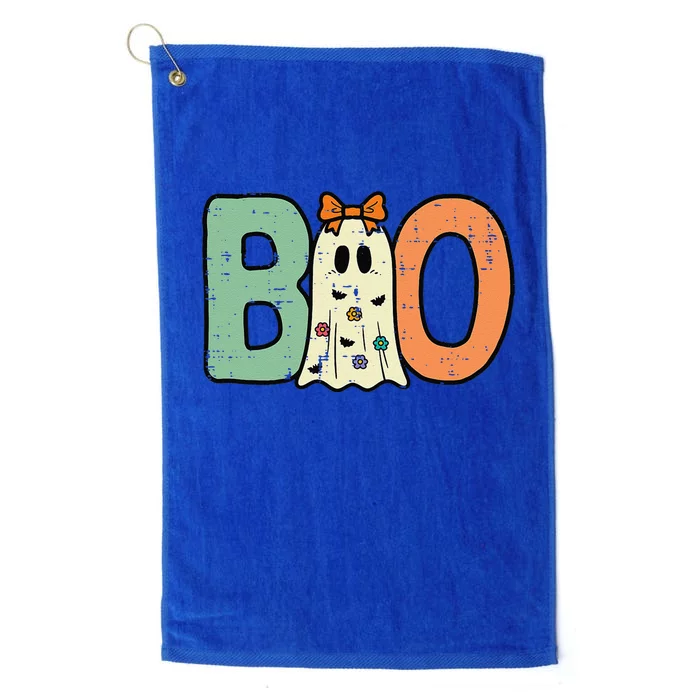 Halloween Boo Ghost Cute Platinum Collection Golf Towel