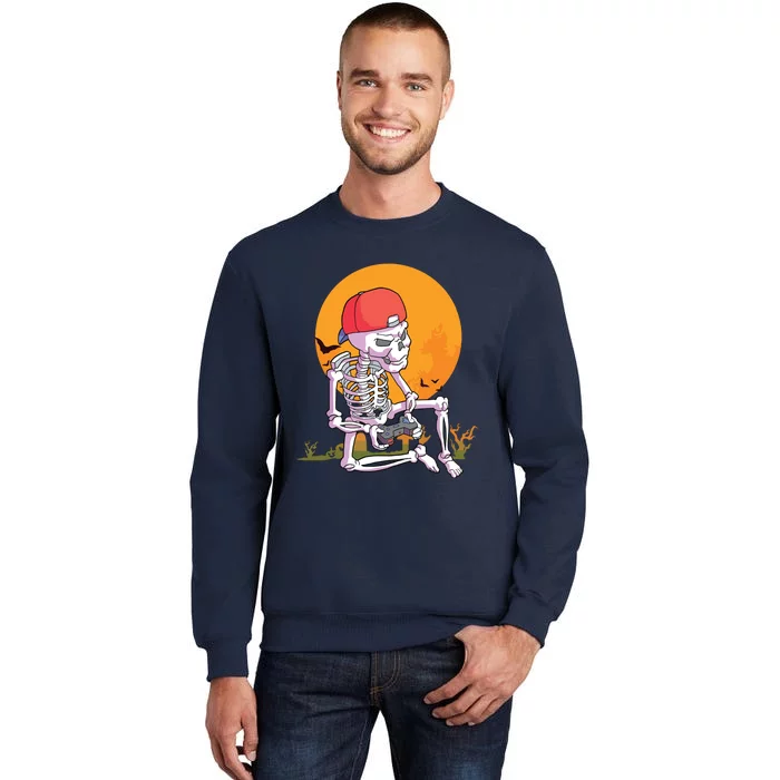 Halloween Boy Gamer Gaming Skeleton Boy Sweatshirt