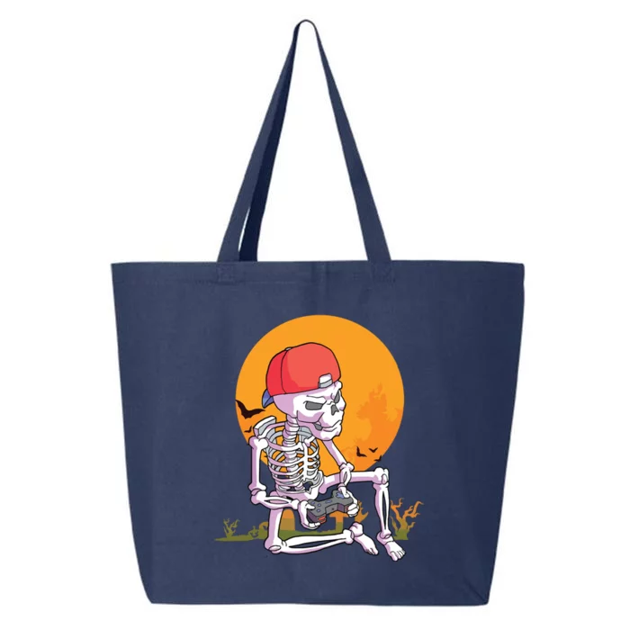 Halloween Boy Gamer Gaming Skeleton Boy 25L Jumbo Tote