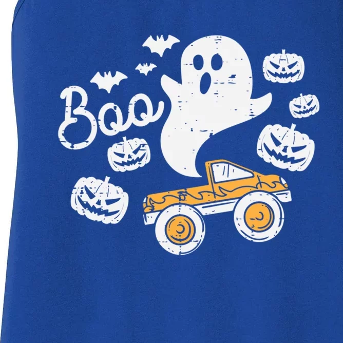 Halloween Boo Ghost Monster Truck Costume Gift Women's Racerback Tank