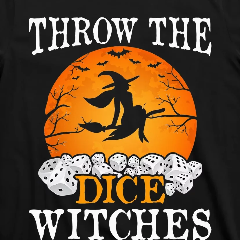 Halloween Bunco Game Throw the Dice with Witches T-Shirt