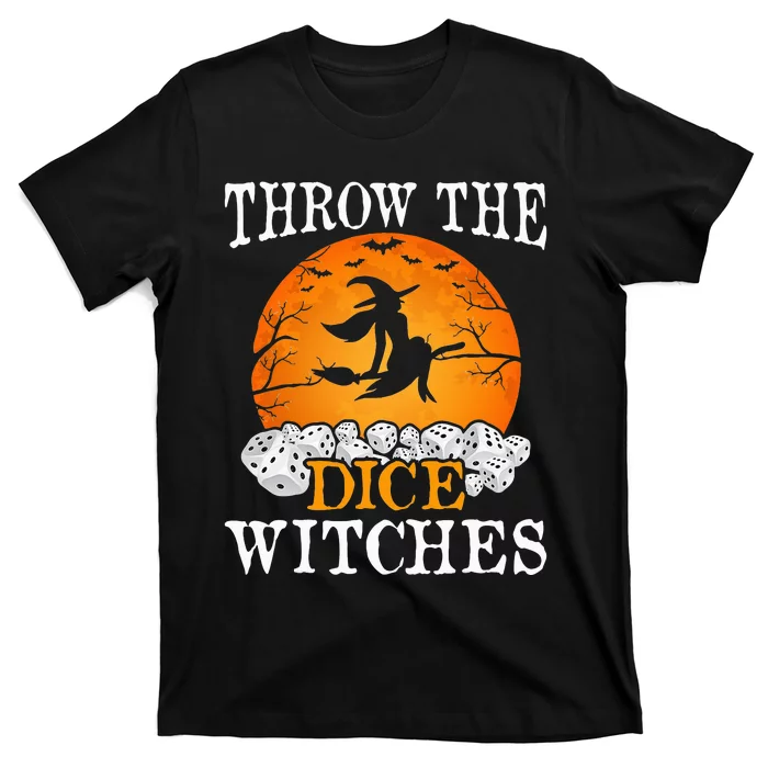 Halloween Bunco Game Throw the Dice with Witches T-Shirt