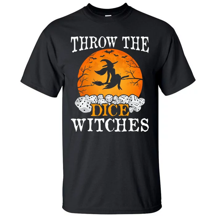 Halloween Bunco Game Throw the Dice with Witches Tall T-Shirt