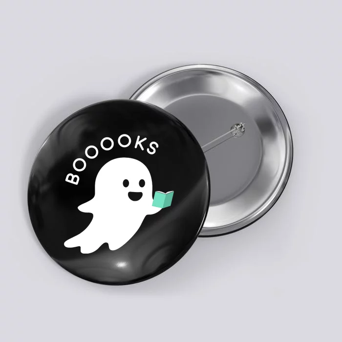 Halloween Booooks Ghost Reading Boo Read Books Library Button