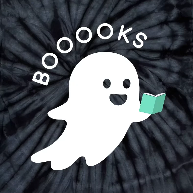 Halloween Booooks Ghost Reading Boo Read Books Library Tie-Dye T-Shirt