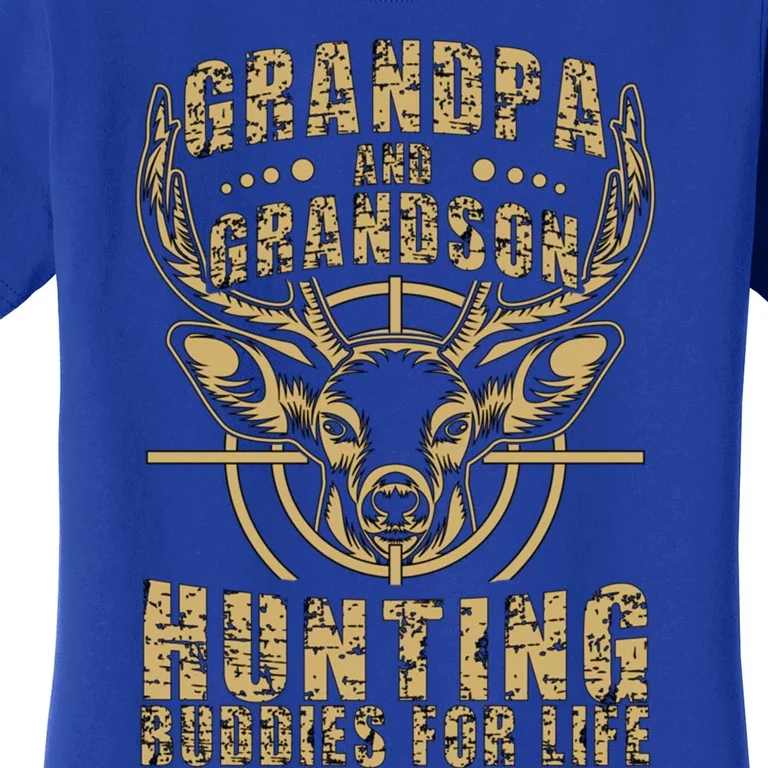 Hunting Buddy Grandpa And Grandson Hunting Buddies Gift Women's T-Shirt