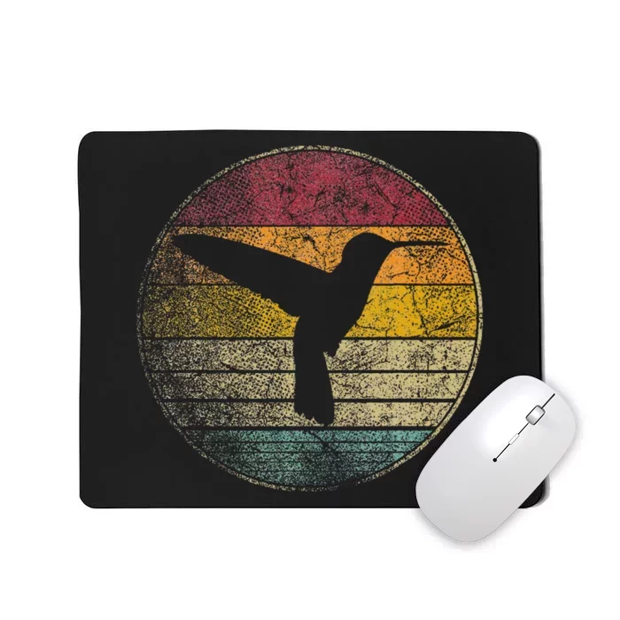 Hummingbird Bird Gift Retro Style Mousepad