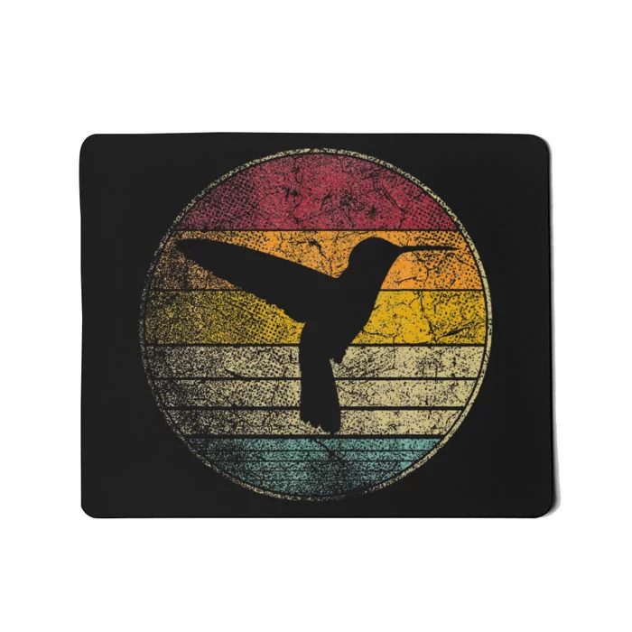 Hummingbird Bird Gift Retro Style Mousepad