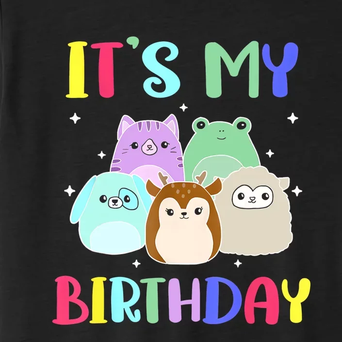 Happy Birthday Girl Squish Squad Mallow Cute ChromaSoft Performance T-Shirt