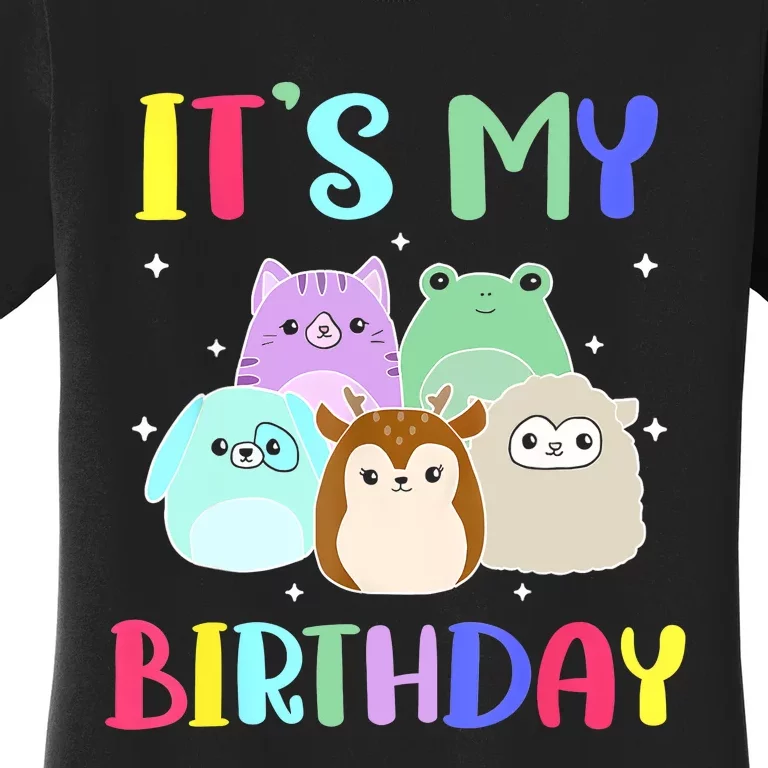 Happy Birthday Girl Squish Squad Mallow Cute Women's T-Shirt