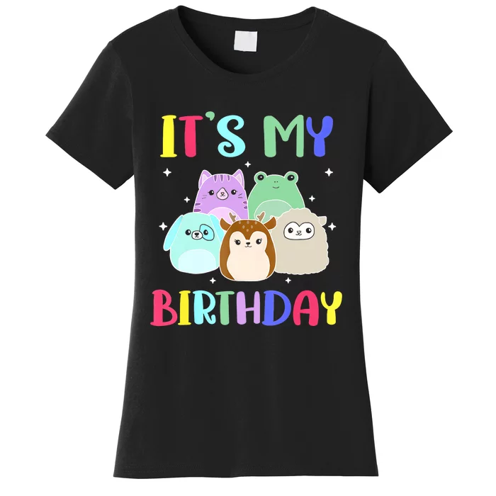 Happy Birthday Girl Squish Squad Mallow Cute Women's T-Shirt