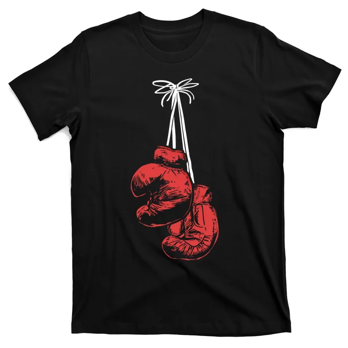 Hanging Boxing Gloves Boxer Boxing Gift T-Shirt