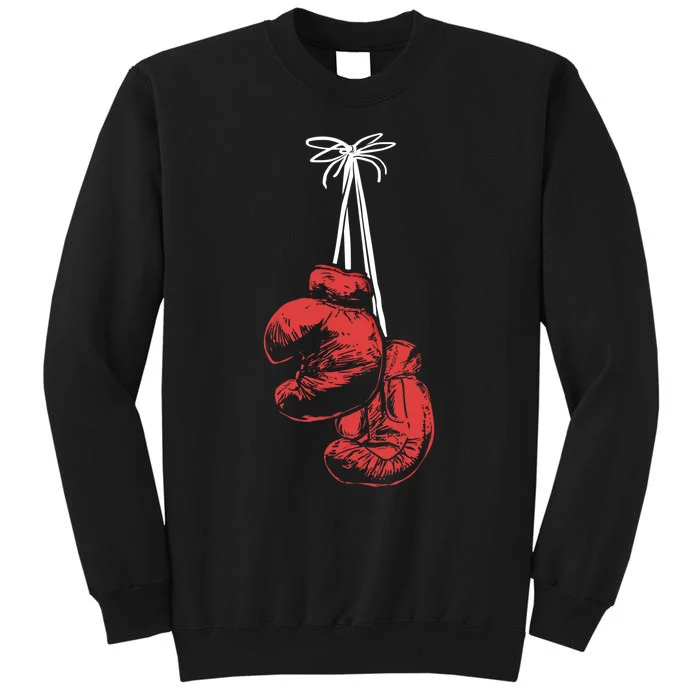 Hanging Boxing Gloves Boxer Boxing Gift Tall Sweatshirt