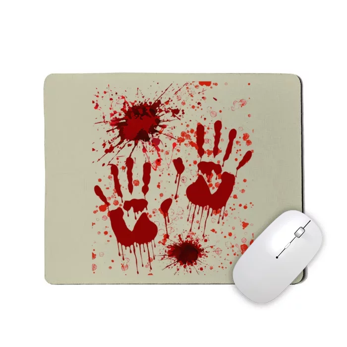 Help Bloody Halloween Costume Blood Matching Mousepad