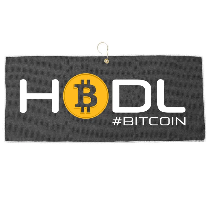 Hodl Bitcoin Large Microfiber Waffle Golf Towel