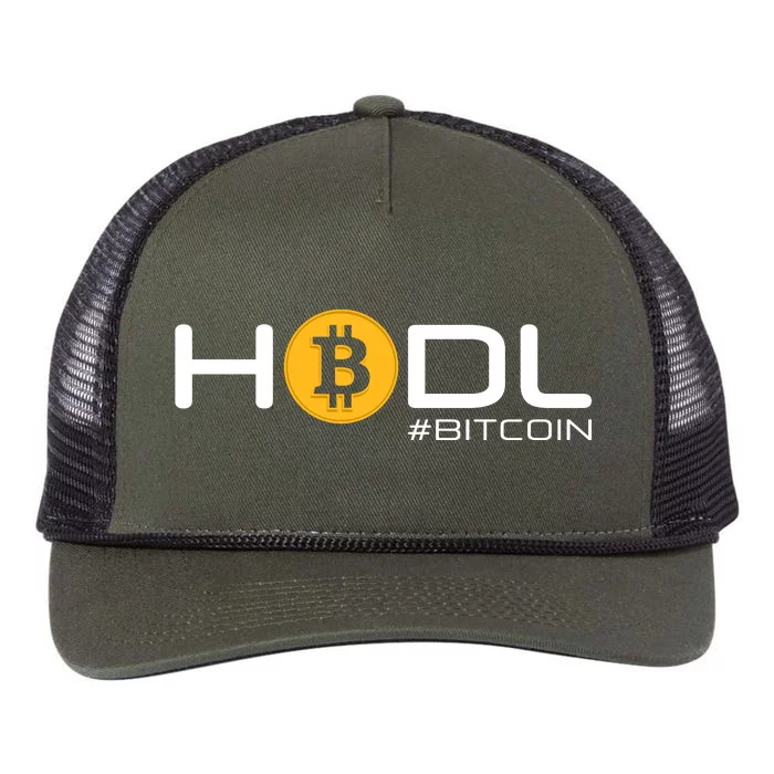 Hodl Bitcoin Retro Rope Trucker Hat Cap