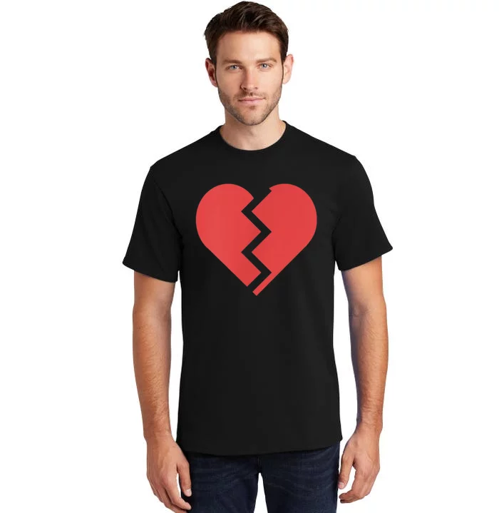 Heartbreak Broken Heart Graphic Print Chic Stylish Fashion Tall T-Shirt