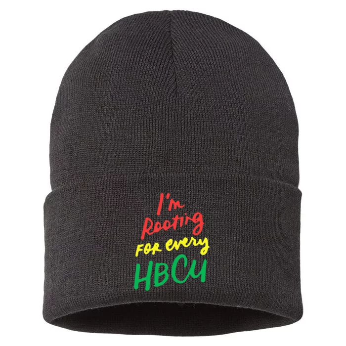 HBCU Black History Month Im Rooting For Every HBCU Sustainable Knit Beanie