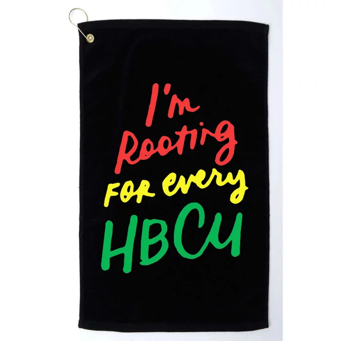 HBCU Black History Month Im Rooting For Every HBCU Platinum Collection Golf Towel