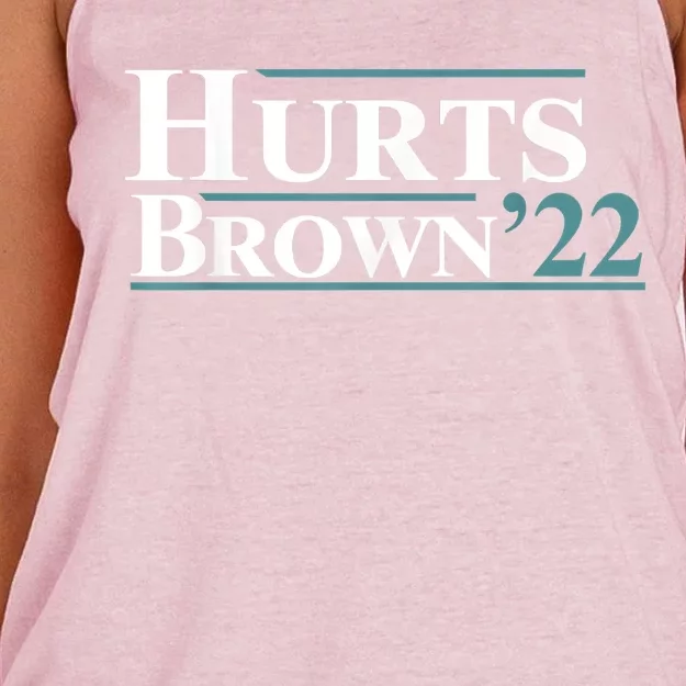 Hurts Brown'22 Women's Knotted Racerback Tank