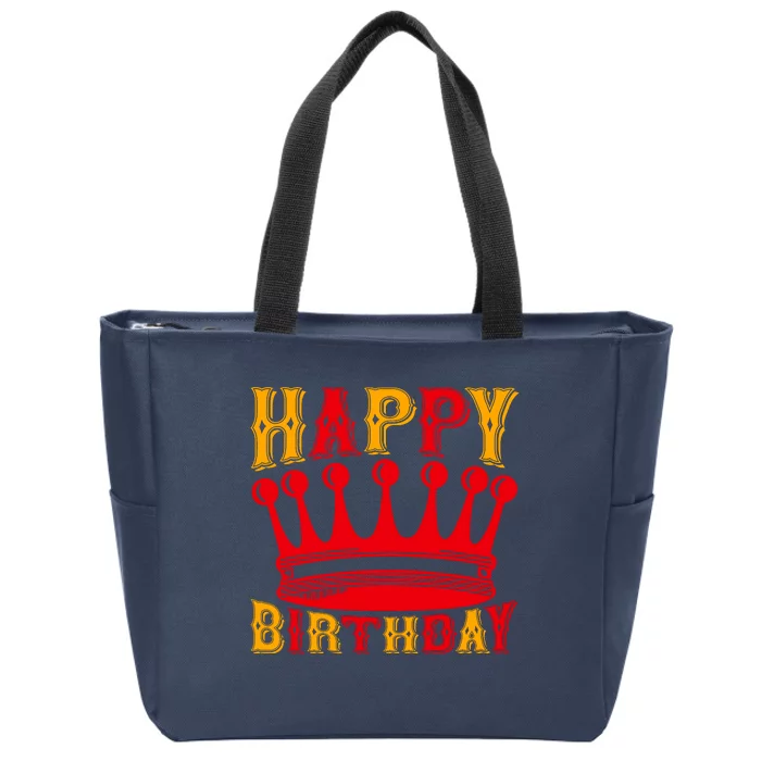 Happy Birthday Zip Tote Bag