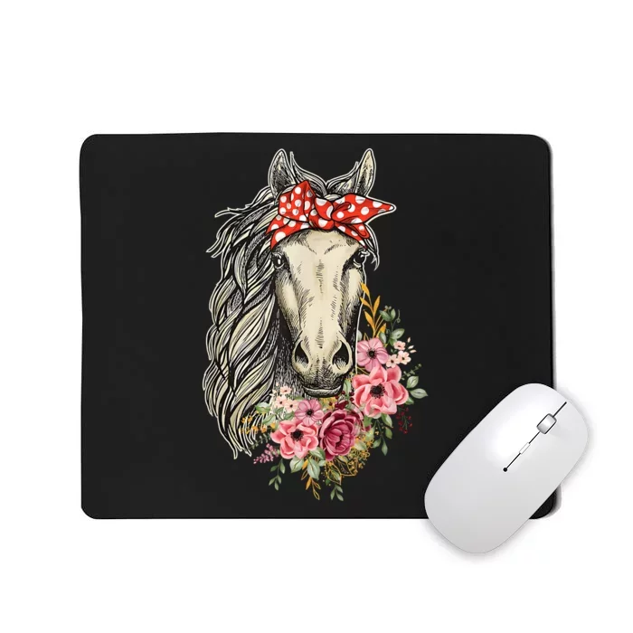 Horse Bandana Horses Animal Horseman Horseback Equestrian Mousepad