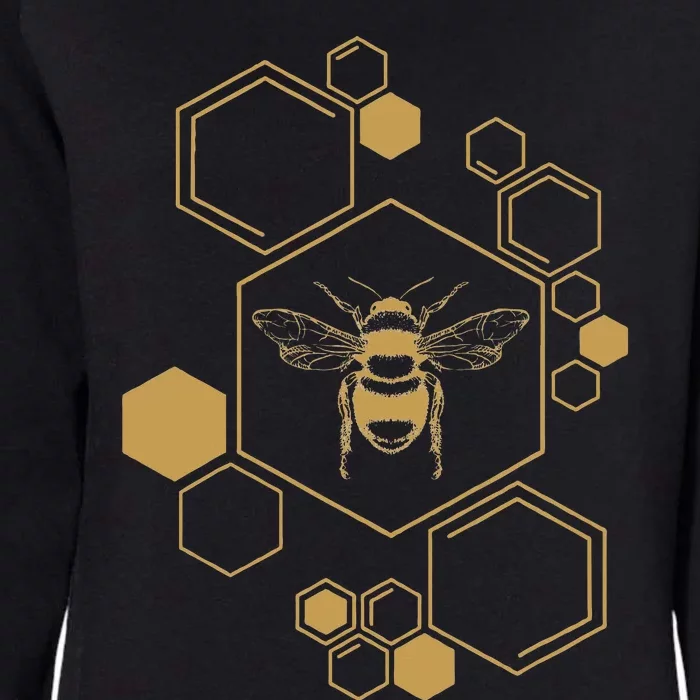 Honey Bee Hive Honeycomb Beekeeping Beekeeper Gift Womens California Wash Sweatshirt