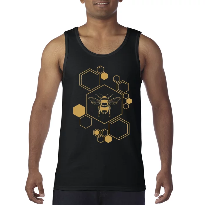 Honey Bee Hive Honeycomb Beekeeping Beekeeper Gift Tank Top