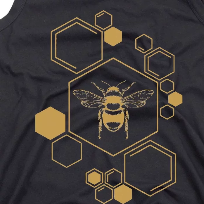 Honey Bee Hive Honeycomb Beekeeping Beekeeper Gift Tank Top