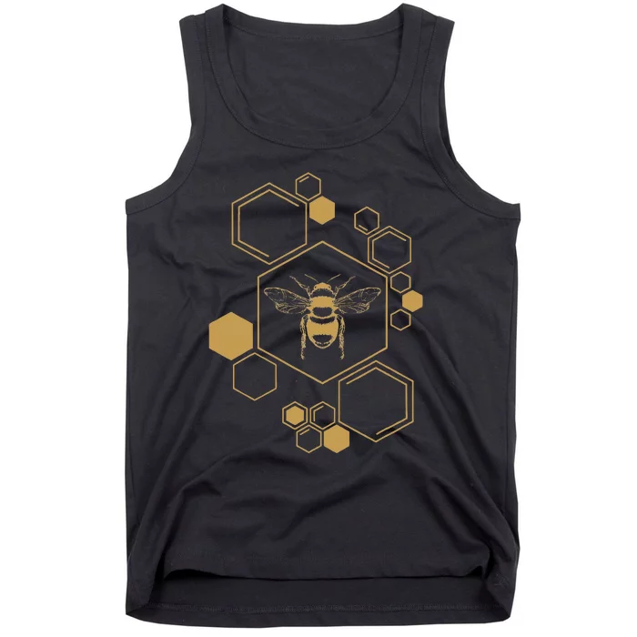 Honey Bee Hive Honeycomb Beekeeping Beekeeper Gift Tank Top