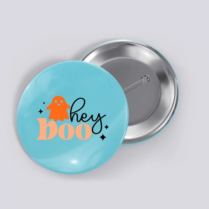 Hey Boo Halloween Gift Fall Teacher Cool Gift Button