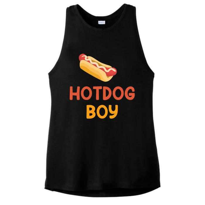 Hotdog Boy Hotdog Lover Gift Ladies Tri-Blend Wicking Tank